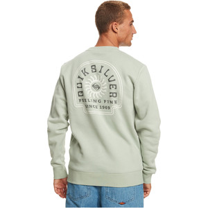 2023 Quiksilver Herren Surf The Earth Sweatshirt EQYFT04833 - Eisberg Grn